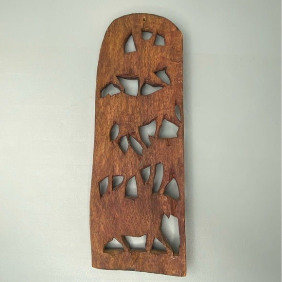 African Tribal Sahara Wooden Carved Animals Wall Hanging Home Decor